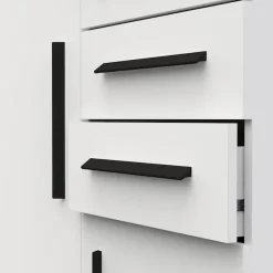 Demeyere GROUP Kleiderschrank »VERSATIL – mit Schubladen in Komforthöhe & Metall-Kleiderstangen« B/H/ T ca. 90x190cmx50cm,viel Stauraum, robuste Spanplatte, pflegeleicht, Made in EU
