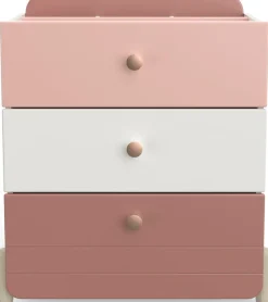 Demeyere GROUP Kombikommode »Jade« Schublade mit Rollenauszügen, Runde Knopfgriffe mit Roségold-Finish