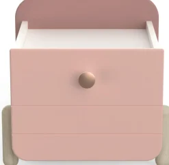 Demeyere GROUP Nachtkommode »Jade« Schublade mit Rollenauszügen, Runde Knopfgriffe mit Roségold-Finish