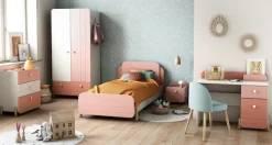 Demeyere GROUP Nachtkommode »Jade« Schublade mit Rollenauszügen, Runde Knopfgriffe mit Roségold-Finish