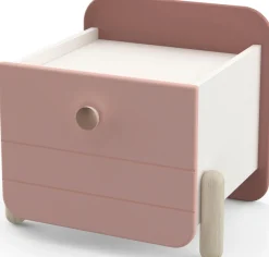 Demeyere GROUP Nachtkommode »Jade« Schublade mit Rollenauszügen, Runde Knopfgriffe mit Roségold-Finish