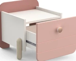 Demeyere GROUP Nachtkommode »Jade« Schublade mit Rollenauszügen, Runde Knopfgriffe mit Roségold-Finish