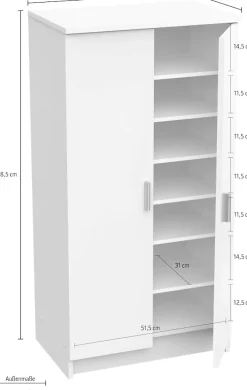 Demeyere GROUP Schuhschrank »SHOES Schuhschrank 2 türig« viel Stauraum für alle Arten von Schuhen