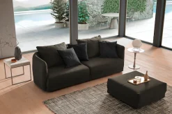 designwerk Big-Sofa »New York, anmutendes Designsofa« mit schmaler Arm- & Rückenlehne