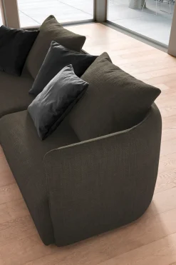 designwerk Big-Sofa »New York, anmutendes Designsofa« mit schmaler Arm- & Rückenlehne