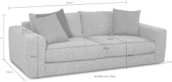 designwerk Big-Sofa »Parma, anspruchsvolles Design und toller Sitzkomfort«