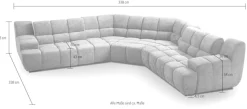 designwerk Ecksofa »Cielo L-Form, Design und aufwendige Detailverarbeitung« mit Sitztiefenverstellung