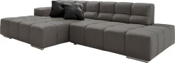 designwerk Ecksofa »Temple, Designsofa trifft hohen Sitzkomfort, L-Form« mit Sitztiefenverstellung
