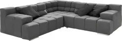 designwerk Ecksofa »Temple L-Form, tolles Designsofa« mit Sitztiefenverstellung