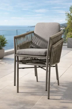 Destiny Gartensessel »LUCCA« Set, 2 Stk. tlg. Aluminium, Olefin-Rope, inkl. Auflagen, stapelbar