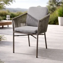 Destiny Gartensessel »LUCCA« Set, 2 Stk. tlg. Aluminium, Olefin-Rope, inkl. Auflagen, stapelbar