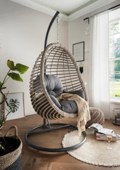 Destiny Hängesessel »COCO SUNRISE« Stahl, Polyrattan, mit Gestell, inkl. Auflagen