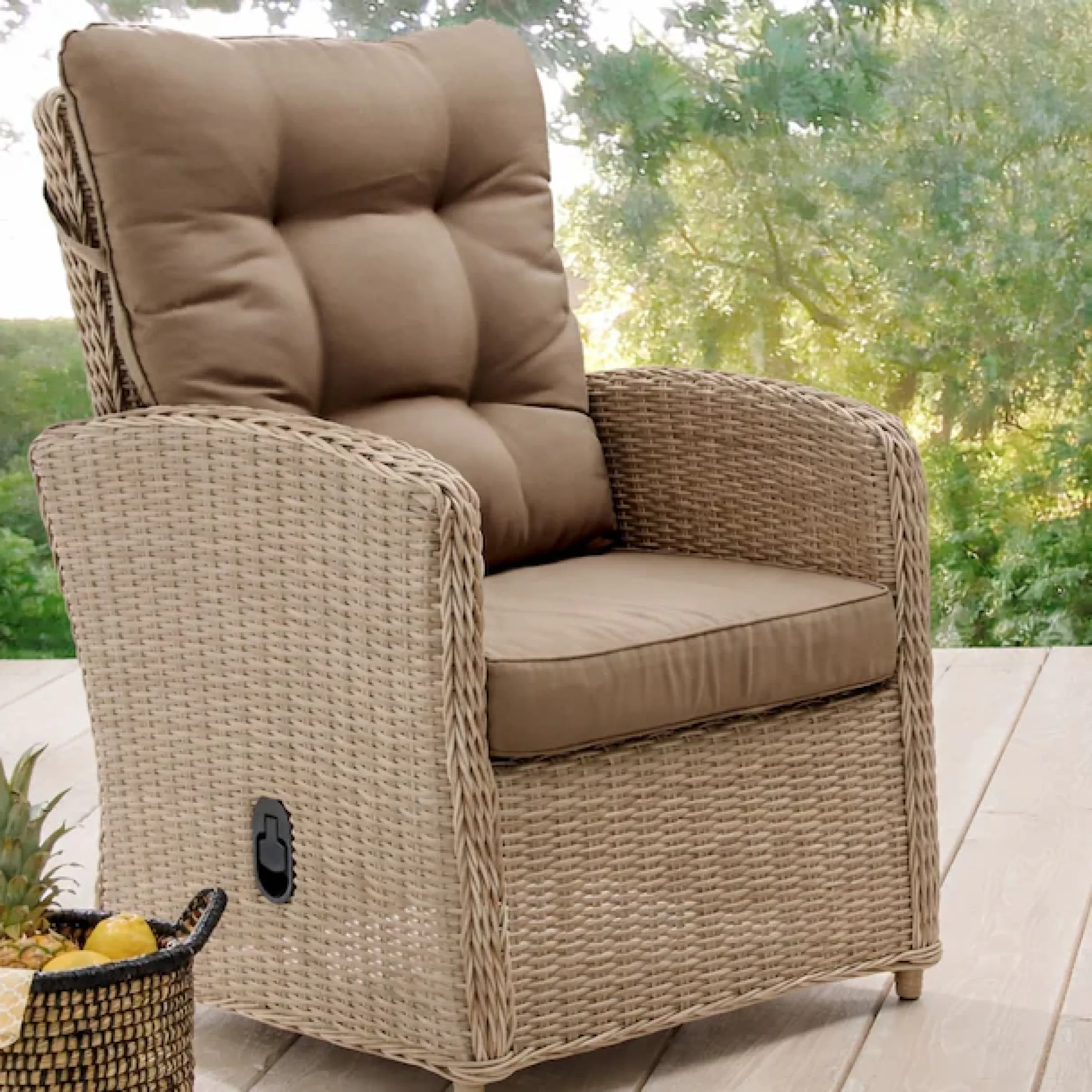 Destiny Loungesessel »MERANO« Aluminium, Polyrattan, inkl. Auflagen, mit Rückteilverstellung