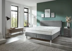 Die PlanBar Boxspringbett »OC-ON23148« inkl. Wendematratzen u. Bonellfederkern Unterbau, 160/180x200cm