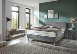 Die PlanBar Boxspringbett »OC-ON23148« inkl. Wendematratzen u. Bonellfederkern Unterbau, 160/180x200cm
