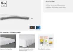 Die PlanBar Boxspringbett »OC-ON23163« inkl. Matratzen, Topper u. Bonellfederkern Unterbau, 160/180x200cm