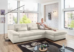 Die PlanBar Ecksofa »MP-IN16012 L-Form, mit Federkern-Polsterung« inkl. Sitztiefenverstellung, wahlweise mit weiteren Funktionen