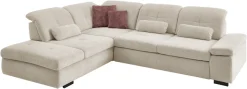 Die PlanBar Ecksofa »MP-IN16012 L-Form mit Federkern-Polsterung« inkl. Sitztiefenverstellung, optional mit Funktionen,