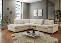 Die PlanBar Ecksofa »MP-IN16012 L-Form mit Federkern-Polsterung« inkl. Sitztiefenverstellung, optional mit Funktionen,