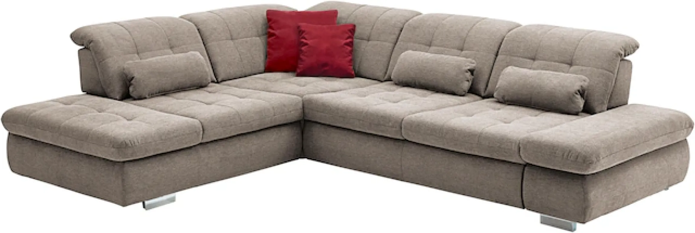 Die PlanBar Ecksofa »MP-IN17004 L-Form, Breite 323 cm, mit Federkern-Polsterung« inkl. Sitztiefenverstellung, wahlweise weitere Funktionen