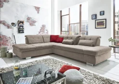 Die PlanBar Ecksofa »MP-IN17004 L-Form, Breite 323 cm, mit Federkern-Polsterung« inkl. Sitztiefenverstellung, wahlweise weitere Funktionen