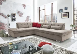 Die PlanBar Ecksofa »MP-IN17004 L-Form, Breite 323 cm, mit Federkern-Polsterung« inkl. Sitztiefenverstellung, wahlweise weitere Funktionen