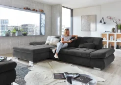 Die PlanBar Ecksofa »MP-IN17004 L-Form, Breite 331 cm, Federkern-Polsterung« inkl. Sitztiefenverstellung, wahlweise weitere Funktionen