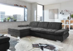 Die PlanBar Ecksofa »MP-IN17004 L-Form, Breite 331 cm, Federkern-Polsterung« inkl. Sitztiefenverstellung, wahlweise weitere Funktionen