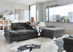Die PlanBar Ecksofa »MP-IN17004 L-Form, Breite 331 cm, Kaltschaum-Polsterung« inkl. Sitztiefenverstellung, wahlweise weitere Funktionen