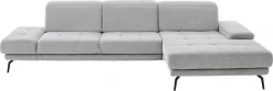 Die PlanBar Ecksofa »MP-IN20126 L-Form mit Federkern-Polsterung« mit Kopfteilverstellung, optional Sitztiefen- & Armteilverstellung