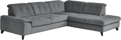 Die PlanBar Ecksofa »MP-IN18012 L-Form mit Federkern-Polsterung« Sitztiefenverstellung, optional Kopfteilverstellung & Schlaffunktion