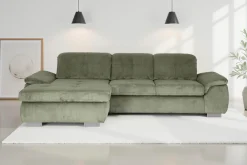 Die PlanBar Ecksofa »MP-IN16037 L-Form, Breite 289 cm, mit Kaltschaum-Polsterung« mit Sitztiefenverstellung & Zierkissen