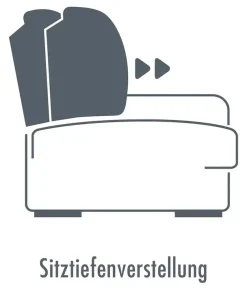 Die PlanBar Ecksofa »MP-IN16037 L-Form, Breite 289 cm, mit Kaltschaum-Polsterung« mit Sitztiefenverstellung & Zierkissen
