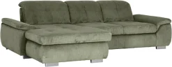 Die PlanBar Ecksofa »MP-IN16037 L-Form, Breite 289 cm, mit Kaltschaum-Polsterung« mit Sitztiefenverstellung & Zierkissen