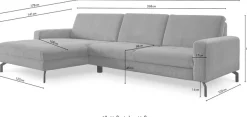 Die PlanBar Ecksofa »MP-IN20110 L-Form mit Federkern-Polsterung« optional mit Funktionen erhältlich