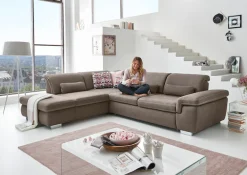 Die PlanBar Ecksofa »MP-IN17041 L-Form, Breite 320 cm« Sitztiefenverstellung, optional Kopfteilverstellung & Schlaffunktion