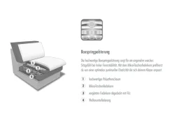 Die PlanBar Ecksofa »MP-IN17041 L-Form, Breite 320 cm« Sitztiefenverstellung, optional Kopfteilverstellung & Schlaffunktion