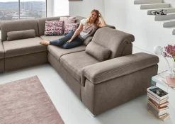 Die PlanBar Ecksofa »MP-IN17041 L-Form, Breite 320 cm« Sitztiefenverstellung, optional Kopfteilverstellung & Schlaffunktion