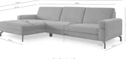 Die PlanBar Ecksofa »MP-IN20110 L-Form mit Kaltschaum-Polsterung« optional mit Funktionen erhältlich