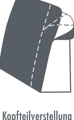 Die PlanBar Ecksofa »MP-IN18022 L-Form« mit Kopfteilverstellung & Zierkissen, optional Sitztiefenverstellung