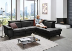 Die PlanBar Ecksofa »PN-EM23166 L-Form« optional mit Kopfteilverstellung und Stauraum