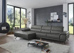 Die PlanBar Ecksofa »PN-EM19074, L-Form, Breite 343 cm« inkl. Sitztiefen- und Kopfteilverstellung