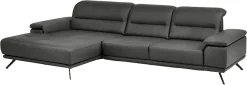 Die PlanBar Ecksofa »PN-EM19074, L-Form, Breite 343 cm« inkl. Sitztiefen- und Kopfteilverstellung
