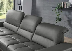 Die PlanBar Ecksofa »PN-EM19074, L-Form, Breite 343 cm« inkl. Sitztiefen- und Kopfteilverstellung