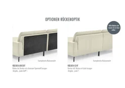 Die PlanBar Ecksofa »PN-EM19074, L-Form, Breite 343 cm« inkl. Sitztiefen- und Kopfteilverstellung
