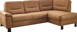 Die PlanBar Ecksofa »PP-PF23172 L-Form, Breite 244 cm« Eckgarnitur mit besonders kleinem Stellmaß ca. 160 x 244 cm