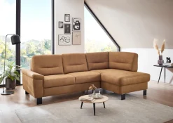 Die PlanBar Ecksofa »PP-PF23172 L-Form, Breite 244 cm« Eckgarnitur mit besonders kleinem Stellmaß ca. 160 x 244 cm