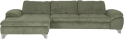 Die PlanBar Ecksofa »Recamiere MP-IN14007 L-Form, Breite 318 cm« wahlweise mit Schlaffunktion und verstellbaren Kopfstützen