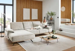 Die PlanBar Ecksofa »ZE-EM18063, Breite 322 cm« wahlweise mit Sitztiefen- und Armteilverstellung
