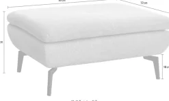 Die PlanBar Hocker »MP-IN23002« 1 Stk. tlg. hochwertige Kaltschaumpolsterung, stylische Metallfüße